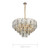 Astoria Prism Crystal Round Chandelier - Brass-5