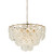 Huzi Acrylic Crystal Inverted Triangle Chandelier - Brass-2