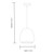 Verin Knitted Fabric LED Pendant - Sand Yellow-12