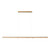 Fenian Linear Marble Pendant Light - Brass