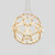 Hiri Geometric LED Pendant Light - Brass-2