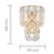 Huzi Circular Acrylic Crystal Wall Light - Brass-1
