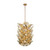 Imsil 40 Light Handmade Glass Floral Pendant - Brass-1