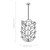 Imsil 40 Light Handmade Glass Floral Pendant - Brass-3