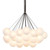 Maime 37 Light Cluster Frosted Ball Chandelier