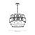 Myria Crystal Tiered Round Chandelier - Chrome-2