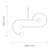 Ryzine Abstract Metal Pendant - Matt Black-1
