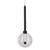 Meteor Single Glass Orb Pendant Light - Black