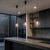 Meteor Single Glass Orb Pendant Light - Black-1