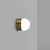 Orb Sur Mini Old Brass Wall Light-1