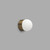 Orb Sur Mini Old Brass Wall Light-3