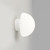 Dome Deco IP44 Glass Wall Light - White-1