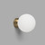 Orb Deco IP44 Glass Wall Light - Old Brass-4