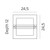 Bern IP54 Clear Glass Wall Light - Black-2