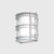 Stockholm IP54 Opal Glass Flush Wall Light - Galvanised-1