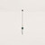 Anet Green Marble Geometric Pendant - Aged Gold-1