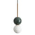 Dalt Twin Globes Green Marble Glass Pendant