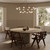 Hado 12 Light Clear Striped Glass Ring Chandelier - Gold-1