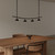 Tana 4 Light Minimalist LED Pendant - Matt Black-3