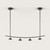Tana 4 Light Minimalist LED Pendant - Matt Black-4