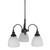 Benson 3 Light Bronze Down-Facing Pendant Chandelier