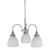 Benson 3 Light Chrome Down-Facing Pendant Chandelier