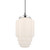 Bergerac Art Deco Glass Rod Pendant - Chrome