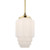Bergerac Art Deco Glass Rod Pendant - Polished Brass