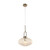 Cape Brushed Nickel Ribbed Glass Pendant Light-1
