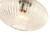 Cape Brushed Nickel Ribbed Glass Pendant Light-2