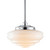 Chateau Gloss Opal Glass Rod Pendant - Chrome