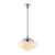 Chateau Gloss Opal Glass Rod Pendant - Chrome-1