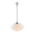 Chateau Gloss Opal Glass Rod Pendant - Chrome-2