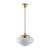 Chateau Gloss Opal Glass Rod Pendant - Polished Brass-3