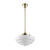Chateau Gloss Opal Glass Rod Pendant - Polished Brass-4