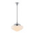 Chateau Matt Opal Glass Rod Pendant - Chrome-1