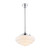 Chateau Matt Opal Glass Rod Pendant - Chrome-2