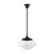 Chateau Matt Opal Glass Rod Pendant - Patina-3