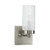 Chester Brushed Nickel Solo Glass Wall Light