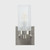 Chester Brushed Nickel Solo Glass Wall Light-2