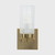 Chester Satin Brass Solo Glass Wall Light-2