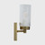 Chester Satin Brass Solo Glass Wall Light-3