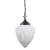 Empire Matt Opal Glass Chain Pendant - Chrome