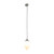 Empire Matt Opal Glass Cord Pendant - Chrome-1