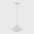 Hornby Gloss Opal Glass Cord Pendant - White-2