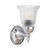 Kline Classic Clear Glass Wall Light - Chrome