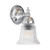 Kline Classic Clear Glass Wall Light - Chrome-1