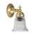 Kline Classic Clear Glass Wall Light - Polished Brass-1