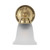 Kline Classic Frosted Glass Wall Light - Polished Brass-3