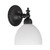 Koscina Bowl Opal Glass Wall Light - Patina-1